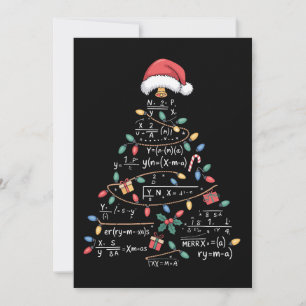 Ecuaciones Matemáticas Árbol de Navidad Xmas Fiest