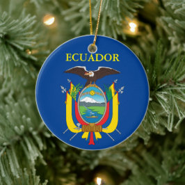 Ecuador Ornamento Cerámico de Navidad