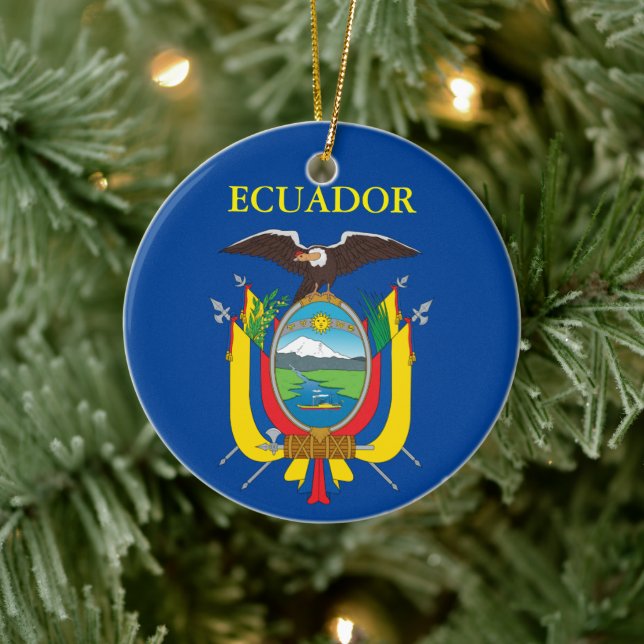 Ecuador Ornamento Cerámico de Navidad (Árbol)