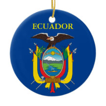 Ecuador Ornamento Cerámico de Navidad