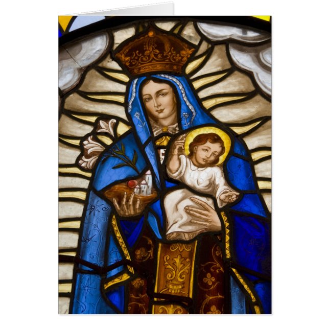 Ecuador, Quito. Estatua de la Virgen alada (Frente)