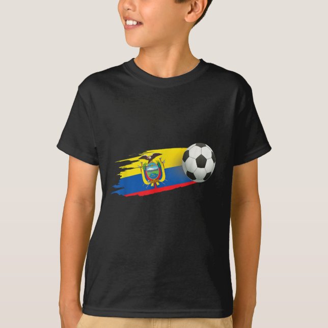 Ecuador Soccer Ball Ecuador Flag Jersey - Ecuador (Anverso)