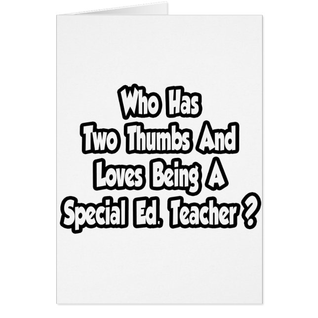Ed Especial. Chiste del profesor... Dos Thumbs (Frente)