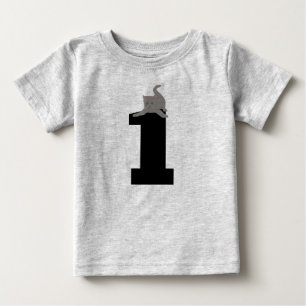 Edad 1 (1) cumpleaños Camisetas Gato Gato Gatito