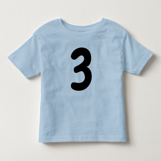 EDAD 3 TODDLER BLUE BOYS Camiseta (Anverso)