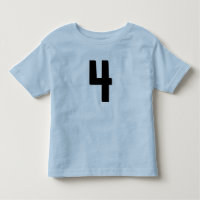 EDAD 4 CUATRO CAMISETAS DE FUNNY JERSEY