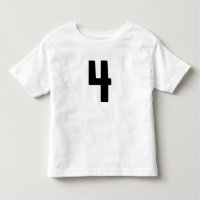 EDAD 4 CUATRO CAMISETAS DE FUNNY JERSEY
