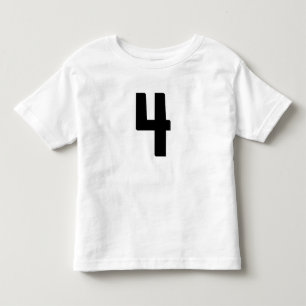 EDAD 4 CUATRO CAMISETAS DE FUNNY JERSEY