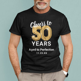 Edad a la perfección 50.ª camiseta de cumpleaños