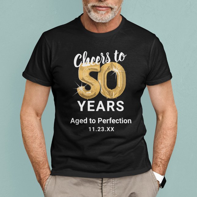 Edad a la perfección 50.ª camiseta de cumpleaños (Subido por el creador)