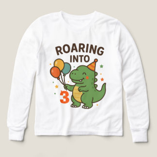 Edad personalizado Dino Cumpleaños Niños Tee, Hood