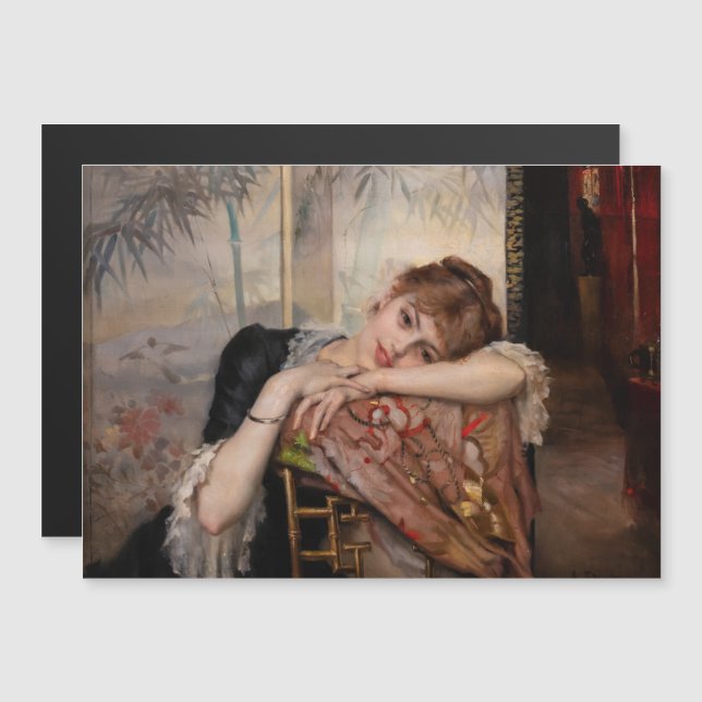 Edelfelt - Tarjeta magnética parisina / Virginie (Anverso/Reverso)