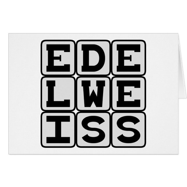 Edelweiss, Flor blanca (Anverso (Horizontal))