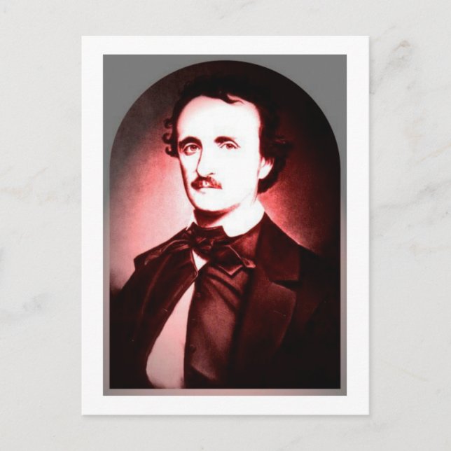 Edgar Allan Poe postal one (Anverso)