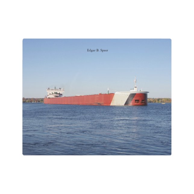 Edgar B. Speer arte metalizado en la pared (Anverso)