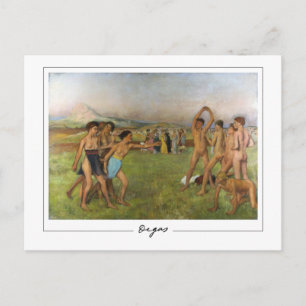 Edgar Degas #139 - Tarjeta postal de arte fino