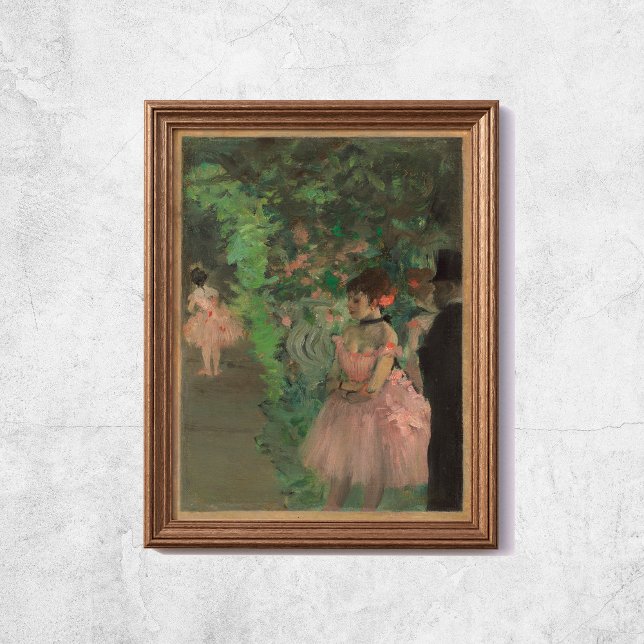 Edgar Degas bailarinas detrás del viejo arte famos (Edgar Degas Dancers Backstage Old Famous Art Poster
)