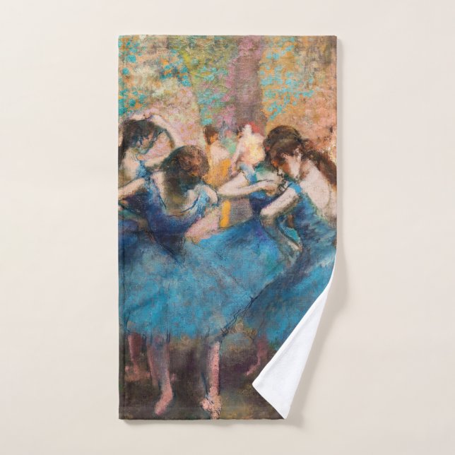 Edgar Degas - Bailarinas en azul (Toalla de mano)