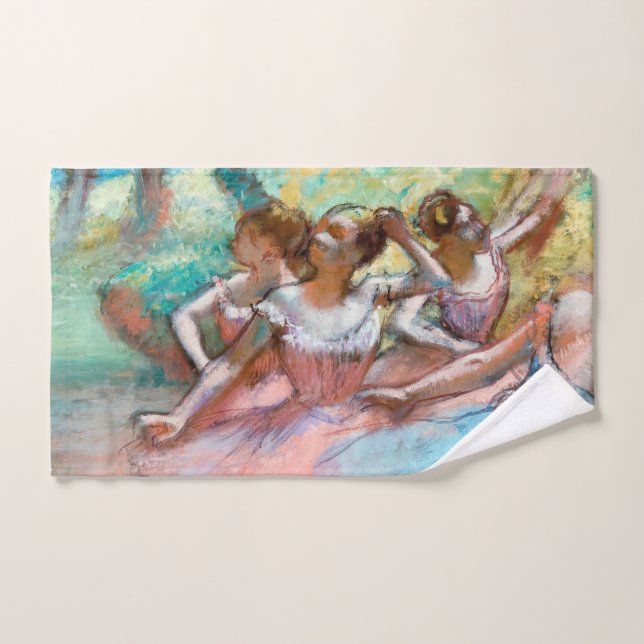 Edgar Degas - Cuatro Ballerinas en escena (Toalla de mano)