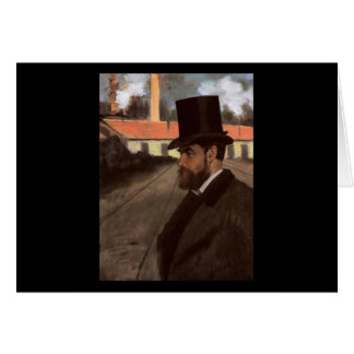 Edgar Degas Enrique Rouart delante de su fábrica