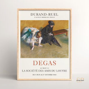 Edgar Degas esperando la impresión de arte impresi