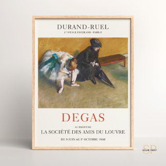 Edgar Degas esperando la impresión de arte impresi