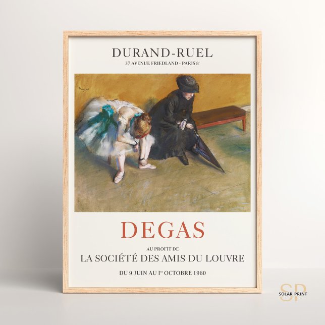 Edgar Degas esperando la impresión de arte impresi (Subido por el creador)