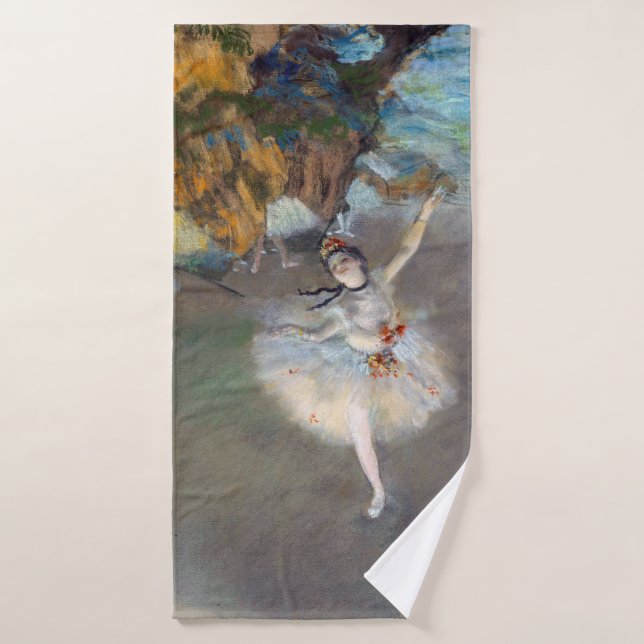 Edgar Degas - La estrella / bailarina en el escena (Toalla de baño)