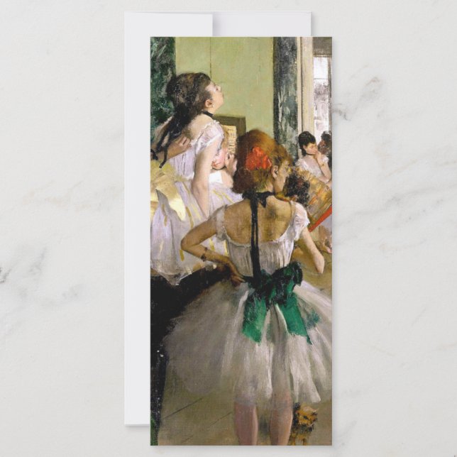 Edgar Degas La Tarjeta De Clase De Baile (Anverso)