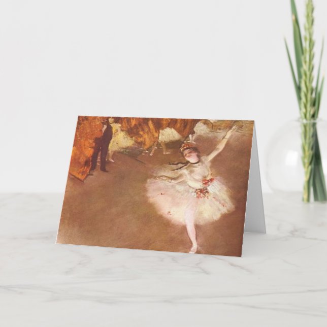 Edgar Degas la tarjeta de felicitación de la (Anverso)
