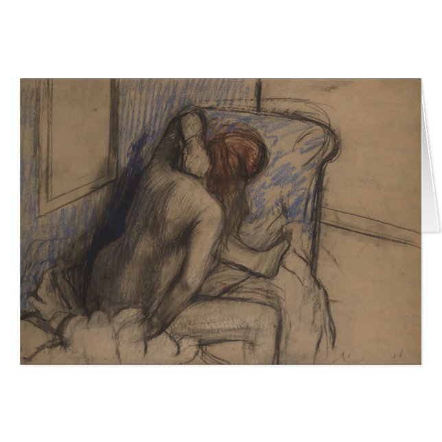 Edgar Degas | Mujer secándose el pelo (Anverso (Horizontal))