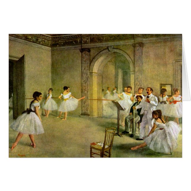 Edgar Degas - Pasillo del ballet de la ópera en la (Anverso (Horizontal))