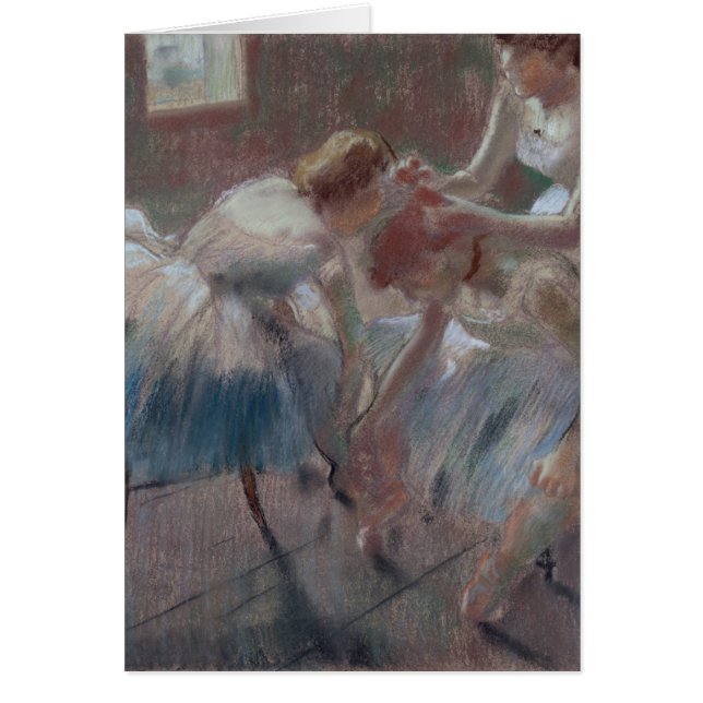 Edgar Degas | Tres bailarinas preparándose para la (Frente)