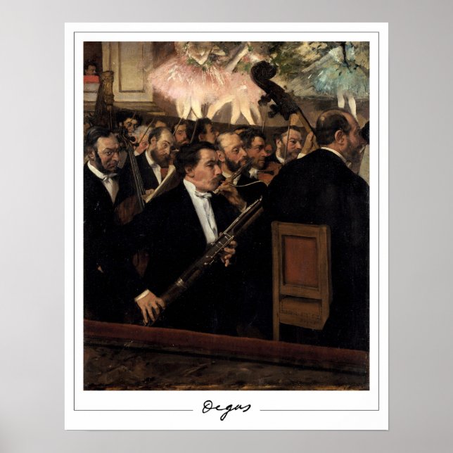 Edgar Degas Zedign cartel de arte #12 (Frente)