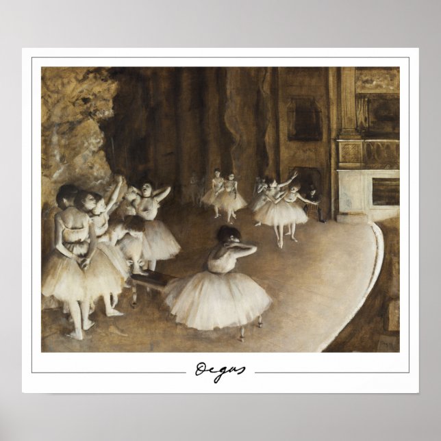 Edgar Degas Zedign cartel de arte #22-2 (Frente)