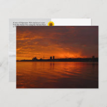 Edgewater, NJ Skyline - postal H