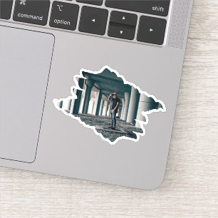 Edgy Resumen Pegatina de fotografías rotas