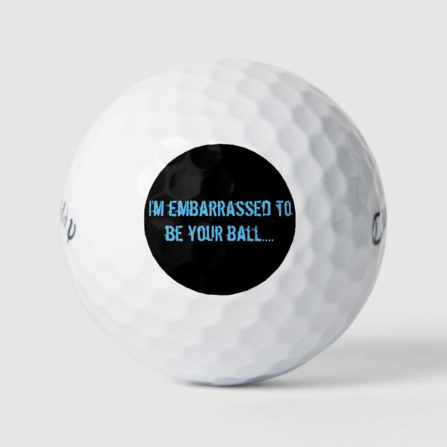 Edición avergonzada de pelotas de golf de aves de  (Anverso)