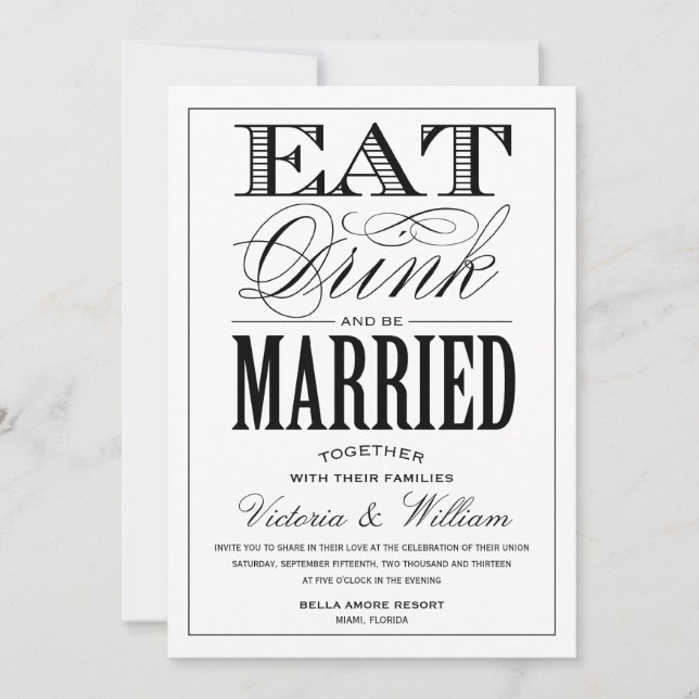 EDICIÓN DE INVIERNO SHIMMER | INVITACIÓN DE BODA 2 (Anverso)