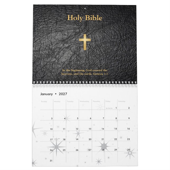 Edición del calendario de la Sagrada Biblia (Jan 2027)