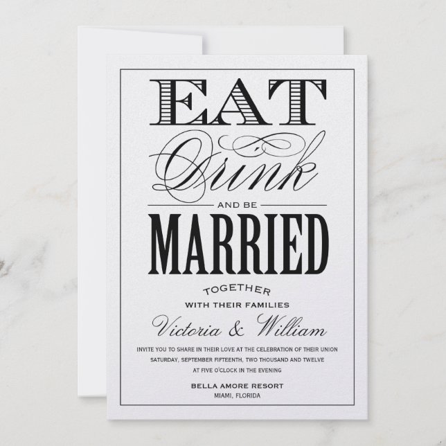 EDICIÓN DEL LIMPIAPARABRISAS| INVITACIÓN DE BODA 2 (Anverso)