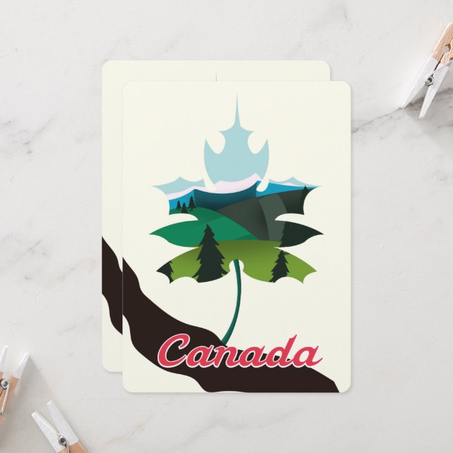 Edición en blanco de hojas de maíz de Canadá (Anverso/Reverso In Situ)