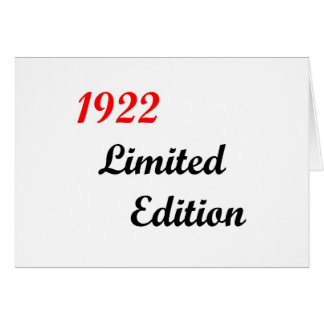 Edición limitada 1922