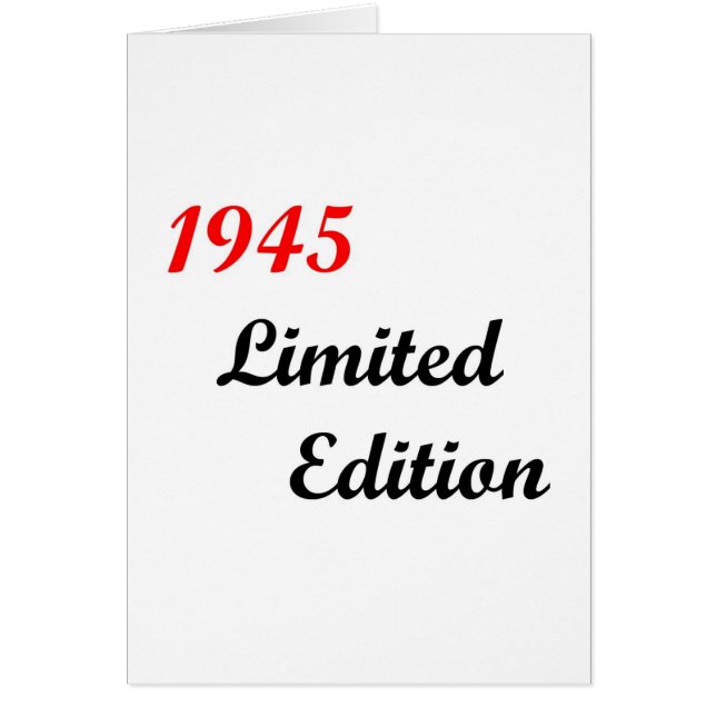 Edición limitada 1945 (Frente)
