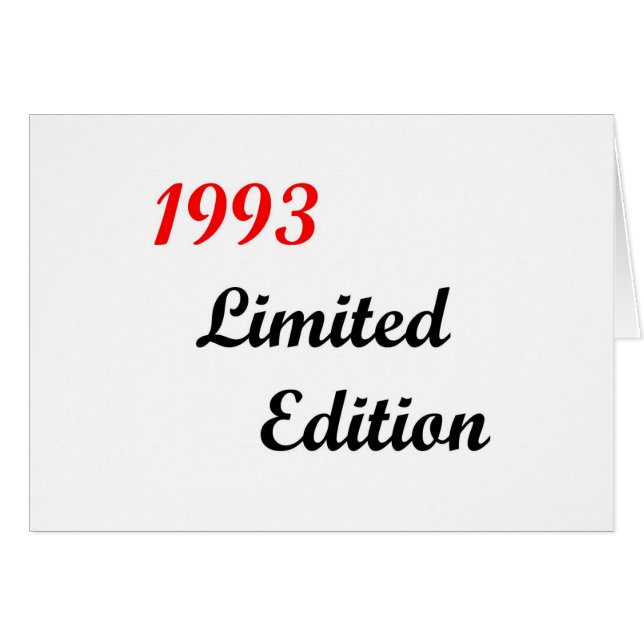 Edición limitada 1993 (Anverso (Horizontal))