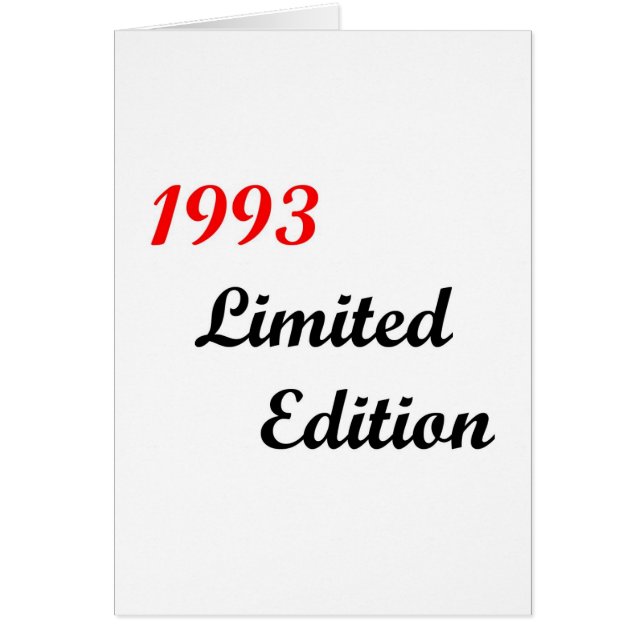 Edición limitada 1993 (Frente)