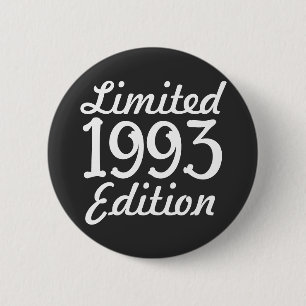 Edición limitada de 1993 Botón de cumpleaños númer