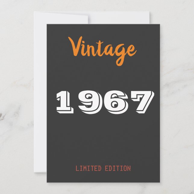 Edición Limitada de Invitación de Cumpleaños Vinta (Anverso)