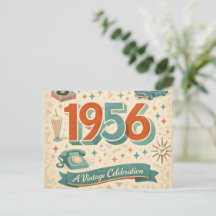Edición Limitada Tarjeta de Cumpleaños 1956 | Retr