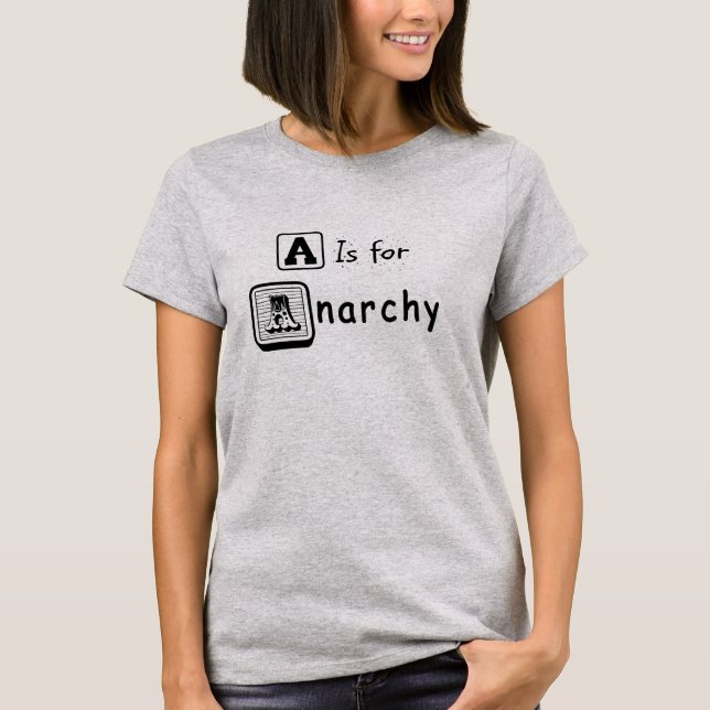 Edificio anarquista bloquea camiseta (Anverso)